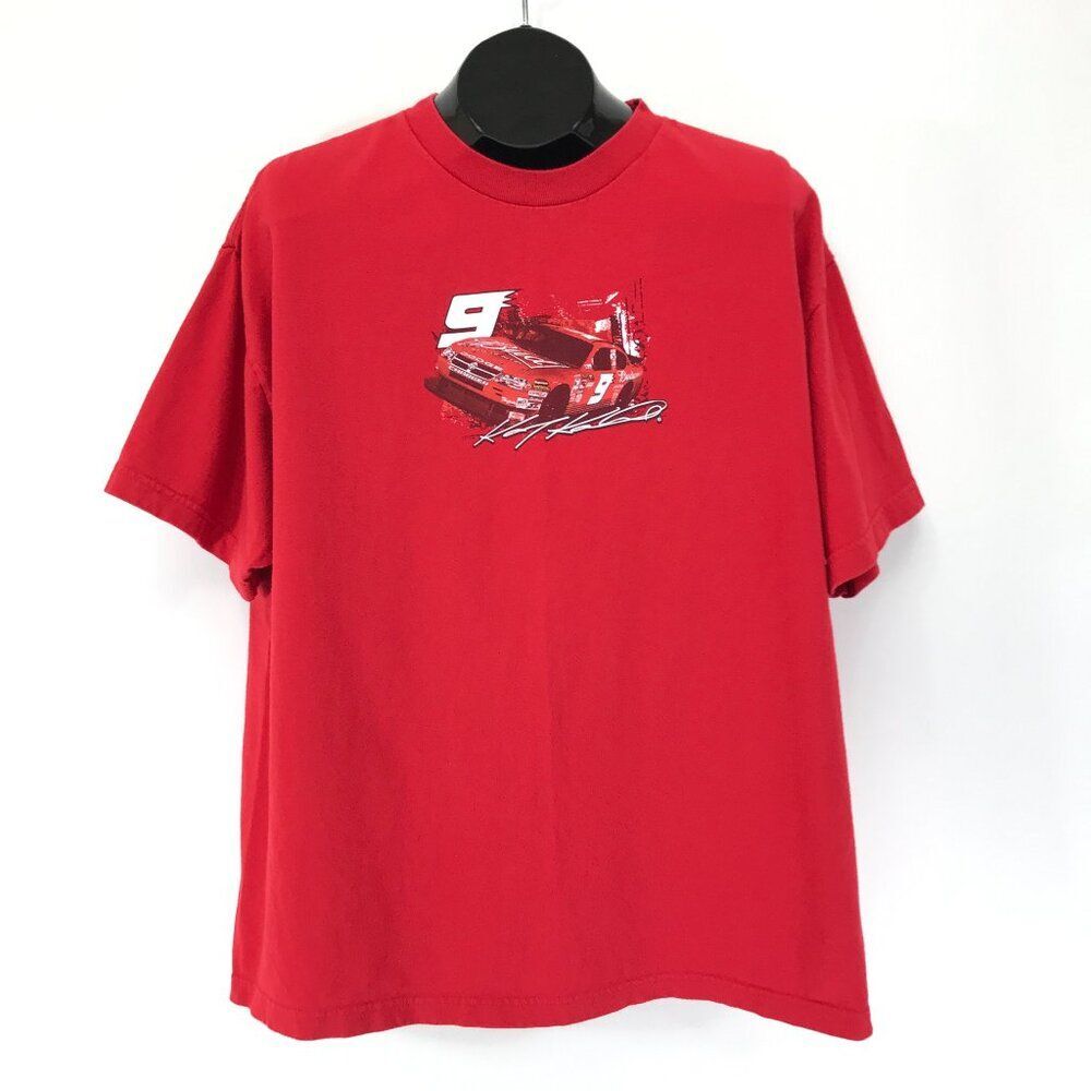 Chase Authentics Graphic Print Racing T-Shirt Size XL NASCAR #9 Kasey Kahne Fan